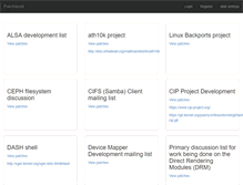 Tablet Screenshot of patchwork.kernel.org